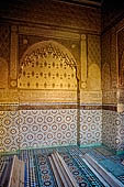 Marrakech - Medina meridionale, Tombe Saadiane, Qubba di Lalla Mas'uda - Veduta verso la Camera di Lalla Mas'uda dalla loggia di levante.
